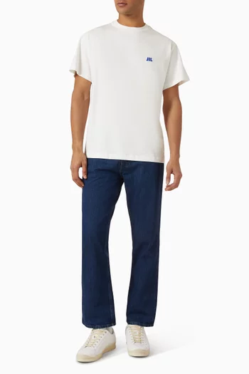 Embroidered Logo T-shirt in Cotton