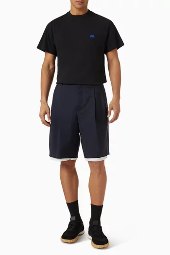 Embroidered Logo T-shirt in Cotton
