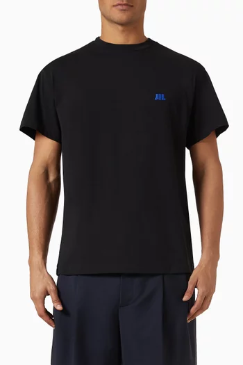 Embroidered Logo T-shirt in Cotton