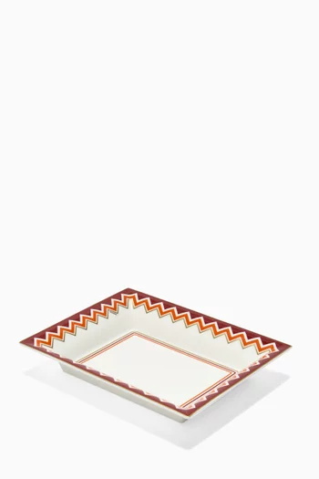 Zig Zag Tidy Tray in Porcelain