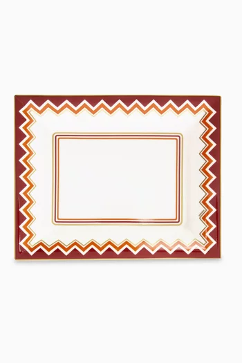 Zig Zag Tidy Tray in Porcelain
