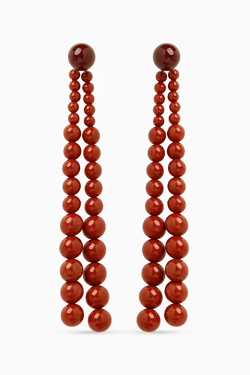 Mini Calanques Jasper Earrings in Sterling Silver