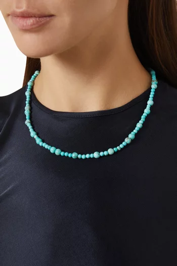Modulor Turquoise Necklace in Sterling Silver