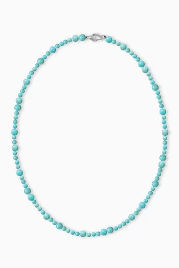 Modulor Turquoise Necklace in Sterling Silver