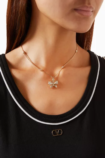Flutterby Swarovski® Necklace in Metal