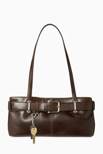 Mini Brocle Shoulder Bag in Leather
