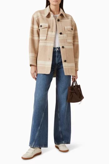 Harveli Plaid Jacket in Wool Blend