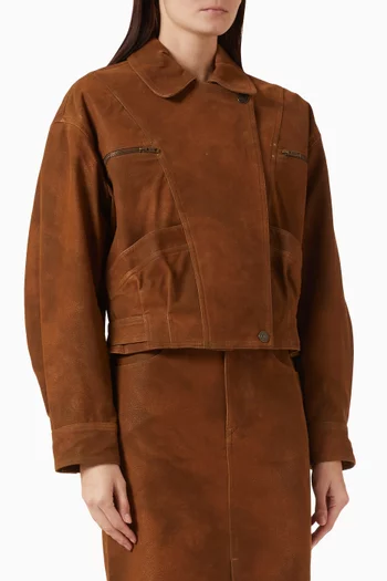 Belma Jacket in Faux Suede