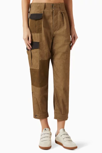 Renza Patchwork Pants in Cotton