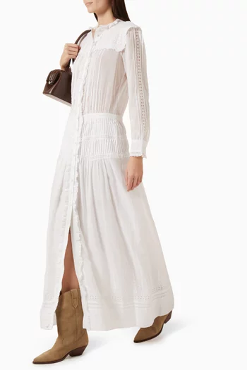 Lonie Ruffle Dress in Cotton