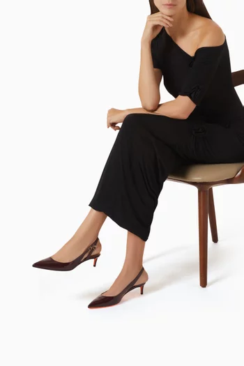 Audrey 45 Slingback Pumps in Patent Leather