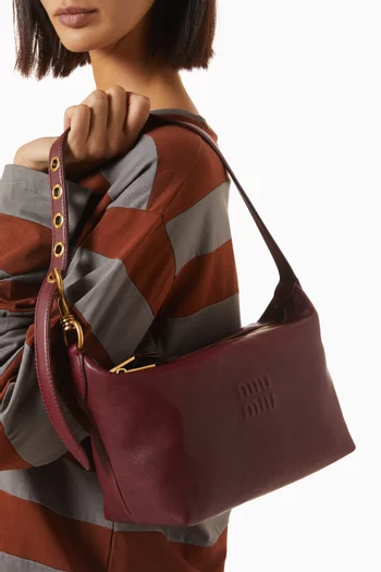 Top Handle Pouch in Nappa Leather