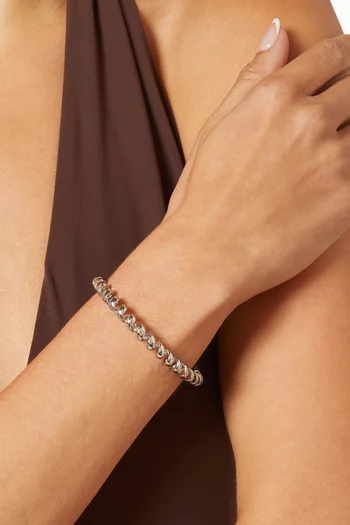 Twila Spiral Bangle in Stainless Steel