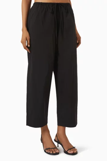 Fine Rouleau Crop Pants in Cotton-blend