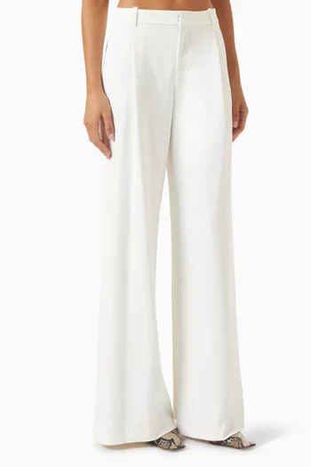 Allanah Wide-leg Pants in Suit Fabric
