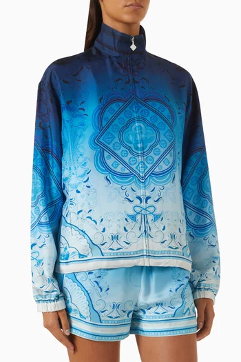 Track Jacket in Silk