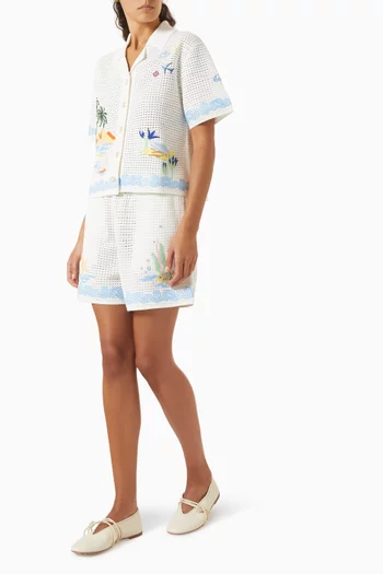 Oasis Crochet Beach Shirt