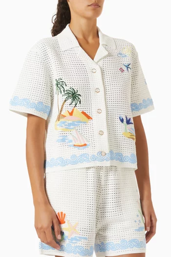 Oasis Crochet Beach Shirt