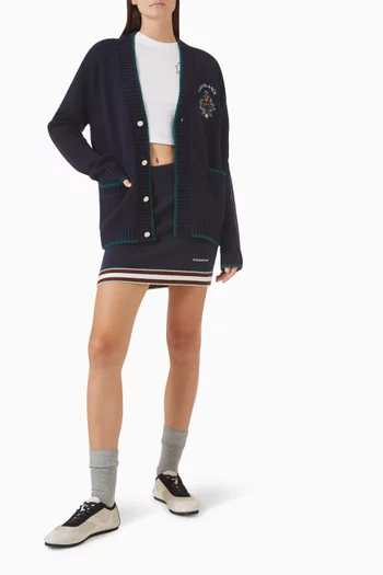 Hotel Emblem Cardigan in Viscose Blend