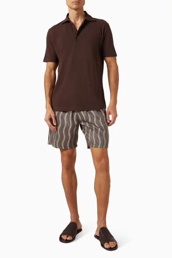 Luca Polo T-shirt in Cotton-pique