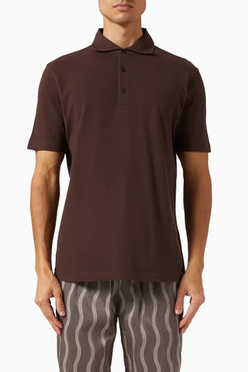 Luca Polo T-shirt in Cotton-pique