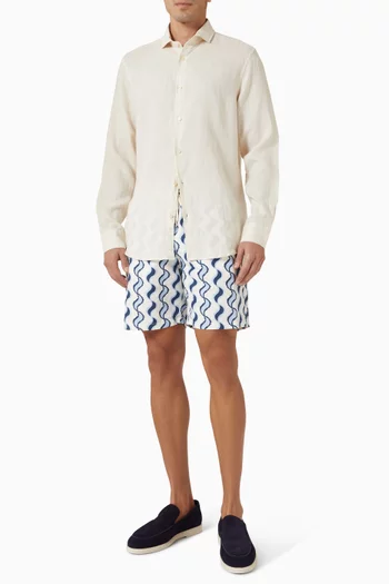 Santos Board Copa Paisley Swim Shorts