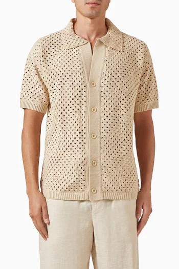 Pinto Crochet Shirt in Cotton