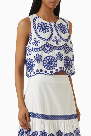 Davis Embroidered Top