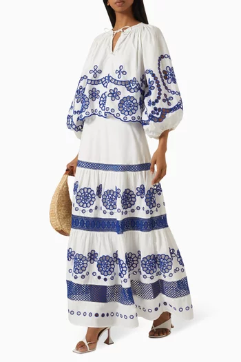 Vara Embroidered Top