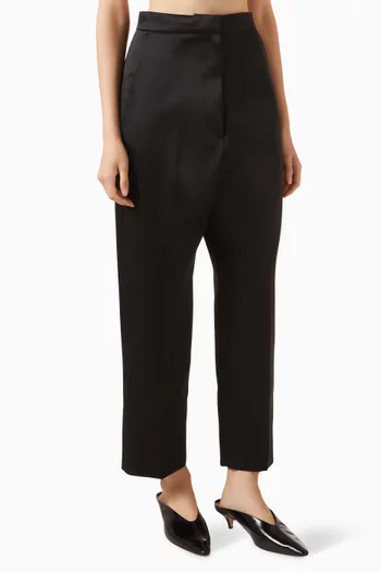 Ocelia Tuxedo Pants in Satin