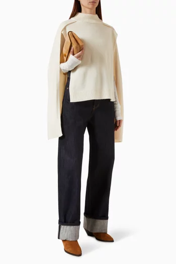 Noa Cape Sweater in Wool