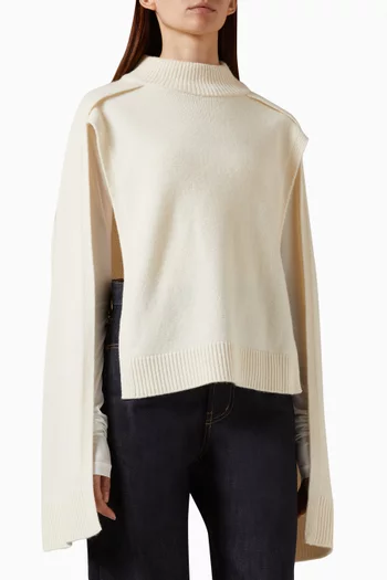 Noa Cape Sweater in Wool