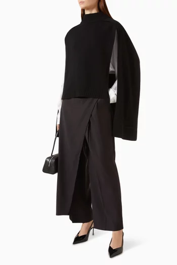 Noa Cape Sweater in Wool