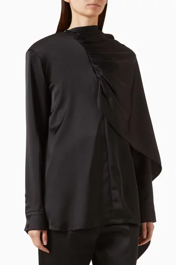 Koa Scarf Blouse in Satin