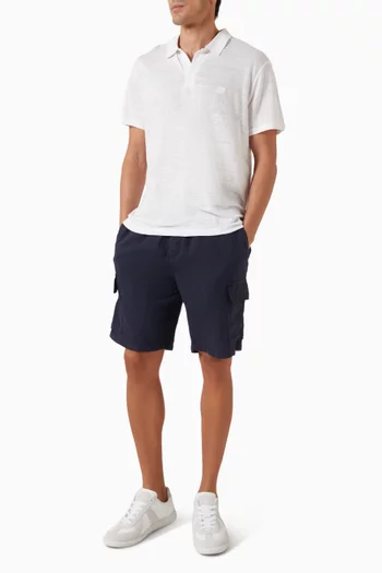 Pyramid Polo T-shirt in Linen-jersey