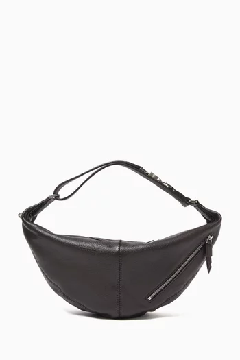Mini Quiver Clip Bag in Grained Buffalo Leather
