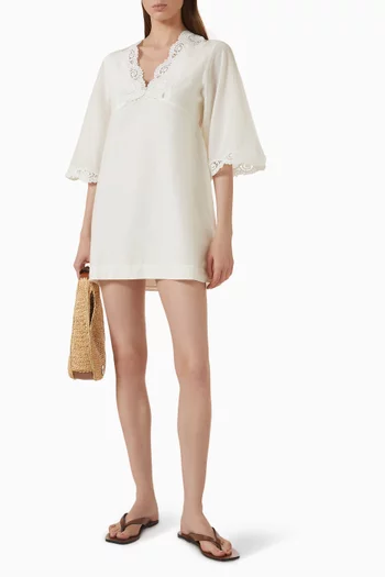 Darya Kaftan in Linen-blend