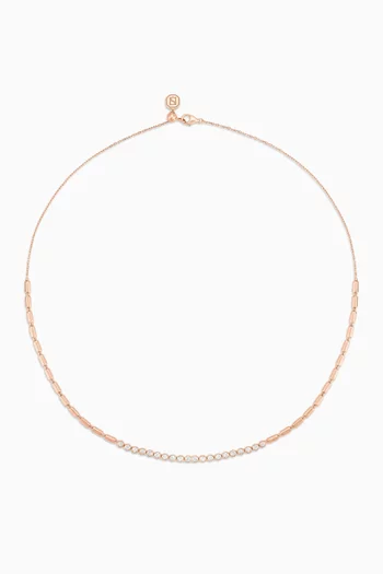 Iteru Line Diamond Necklace in 18kt Gold