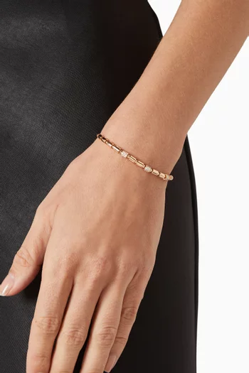 Iteru Rhythm Diamond Bracelet in 18kt Rose Gold