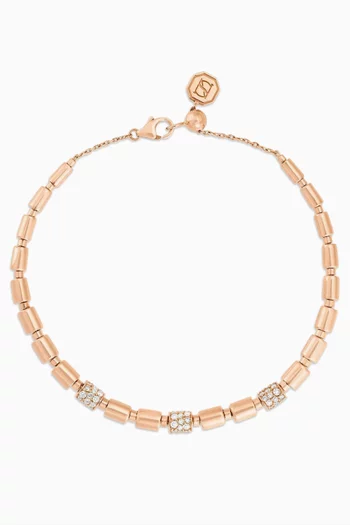 Iteru Rhythm Diamond Bracelet in 18kt Rose Gold