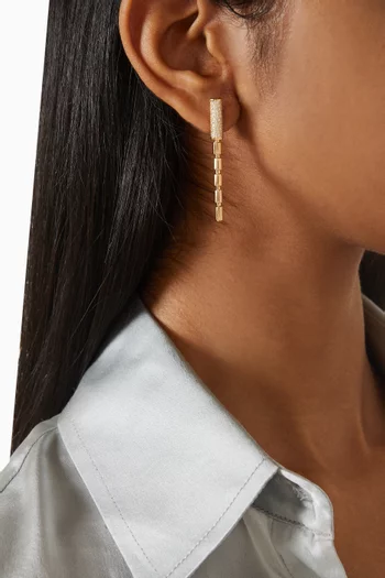 Iteru Diamond Drop Earrings in 18kt Gold