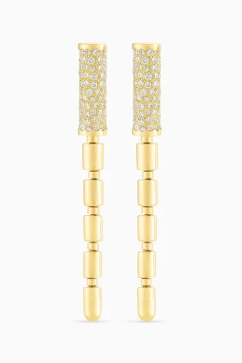 Iteru Diamond Drop Earrings in 18kt Gold