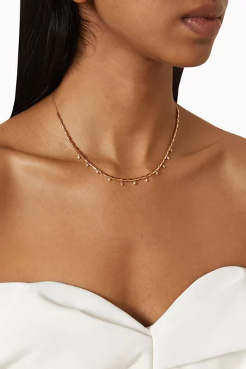 Iteru Scattered Diamond Necklace in 18kt Gold