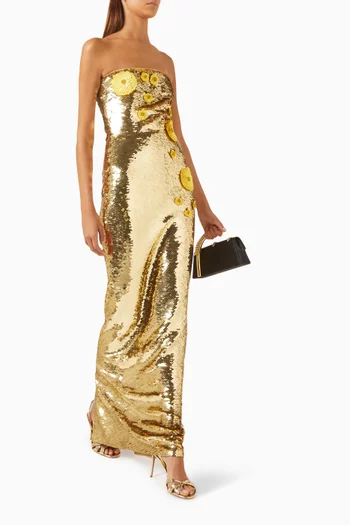 Sequin Strapless Dress