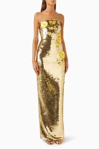 Sequin Strapless Dress