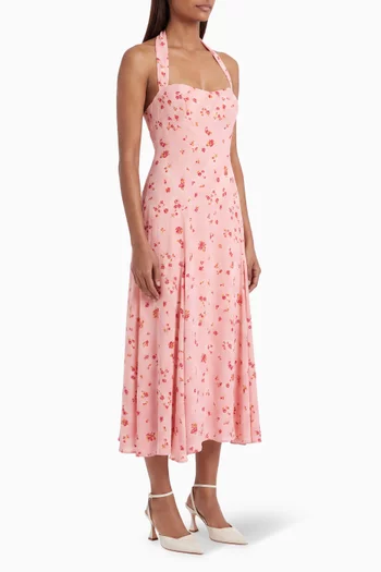 Yanitza Halter Dress in Georgette