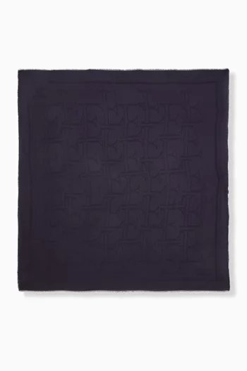 Oversized Logo Scarf in Viscose