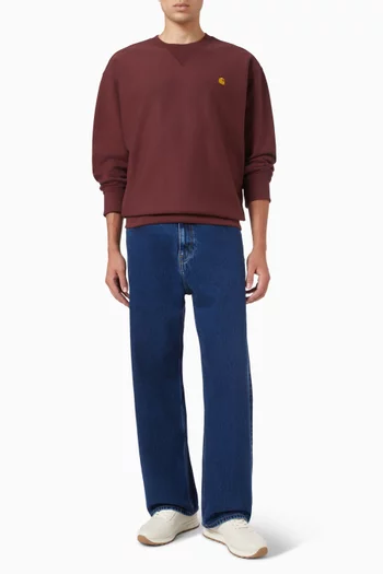 American Script Sweatshirt in Brushed Jersey