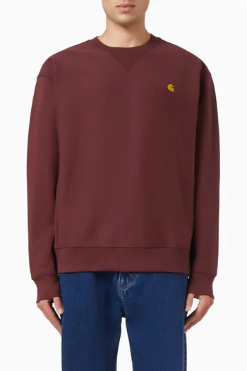 American Script Sweatshirt in Brushed Jersey
