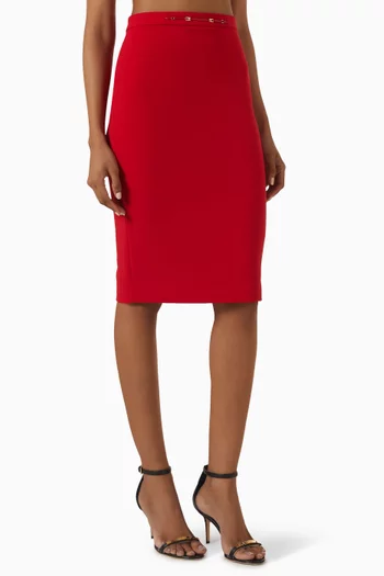 Jewel Skirt in Double-layer Crepe